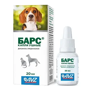 Барс капли ушные: описание, применение, купить по цене производителя